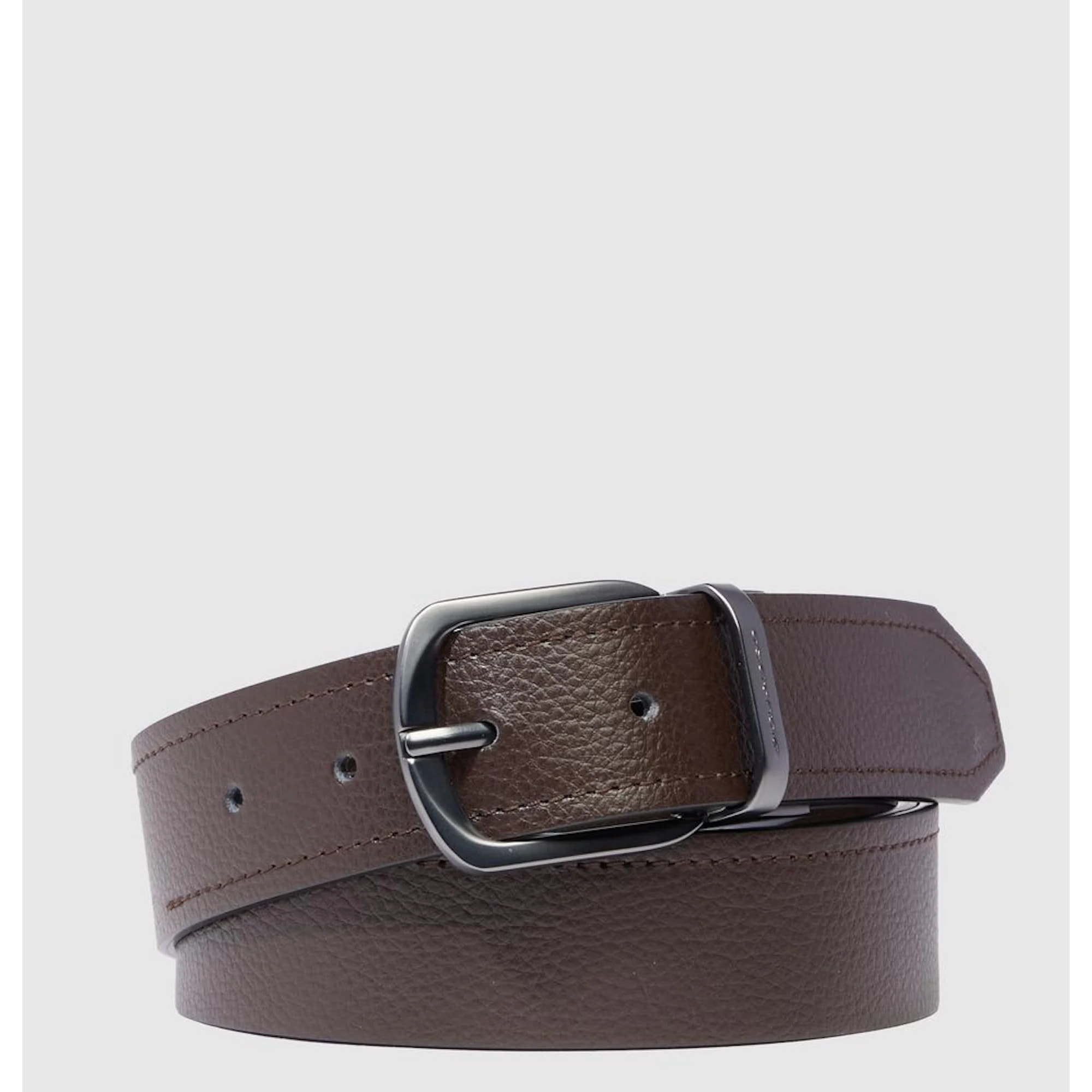 Piquadro Cintura in pelle con fibbia ad ardiglione