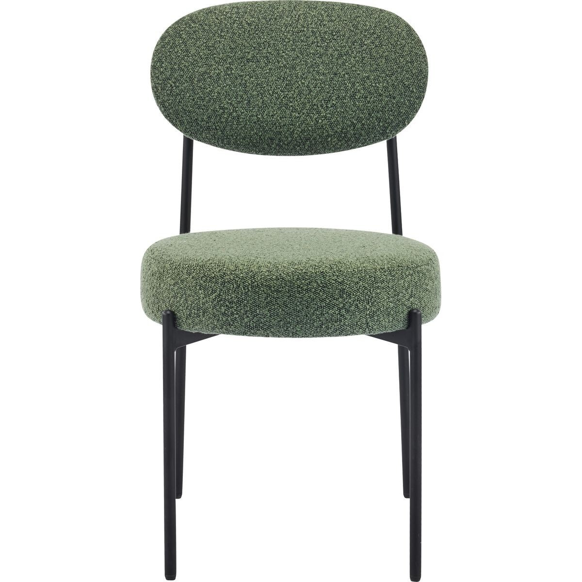 Lot de 2 chaises en tissu bouclé - EVORA