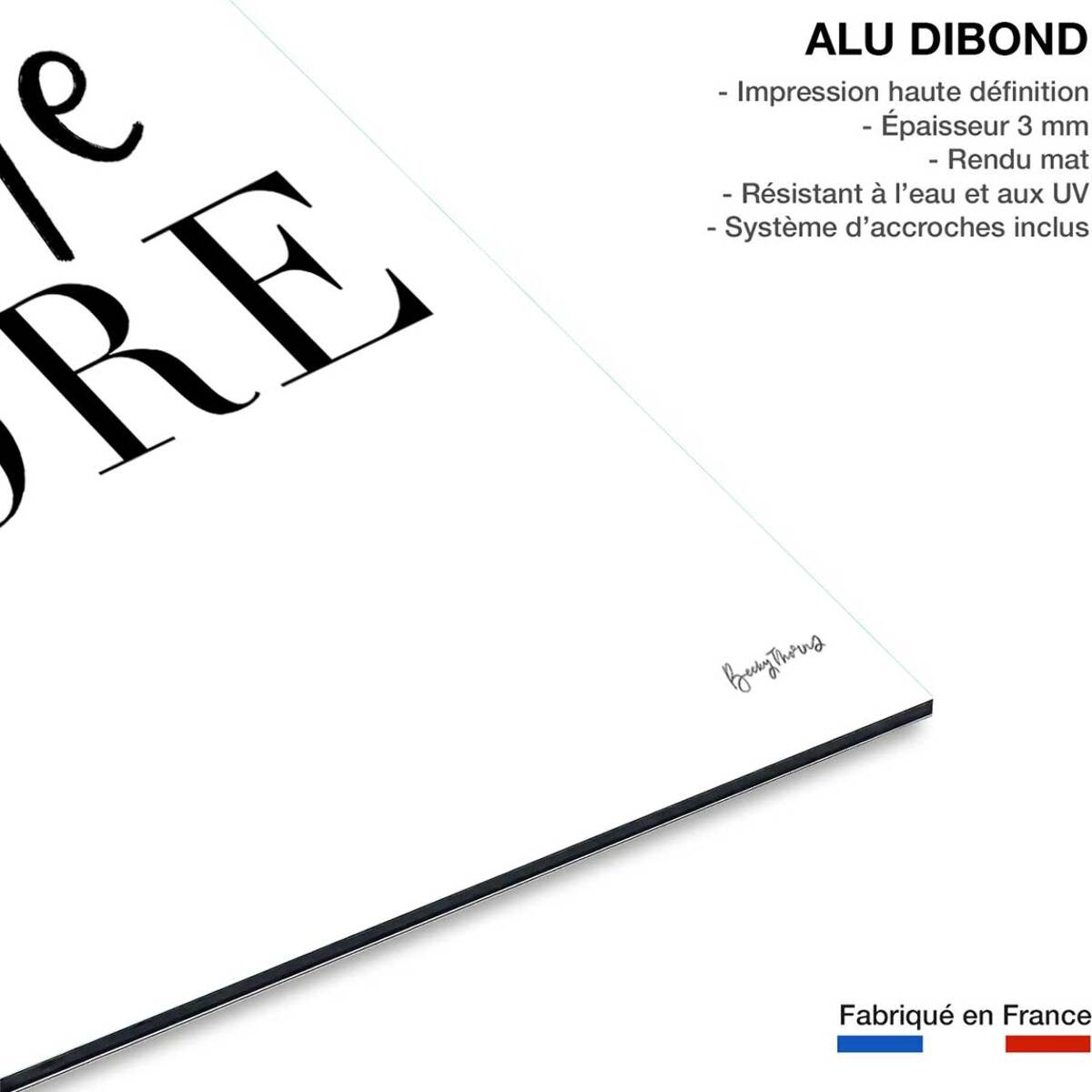 Tableau explore Tableau alu Dibond