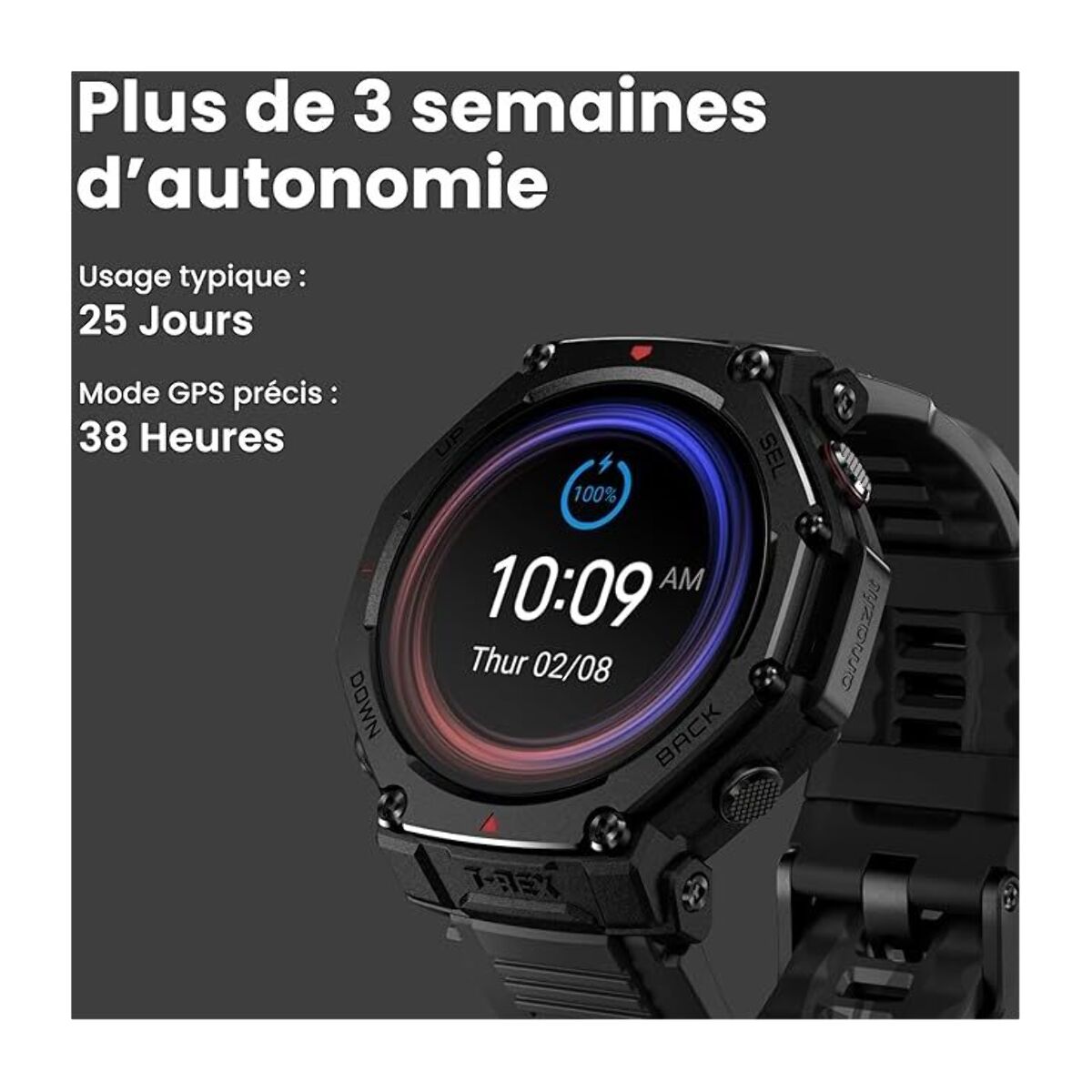 Montre sport AMAZFIT T-Rex 3 Pro 48mm Black-Gold