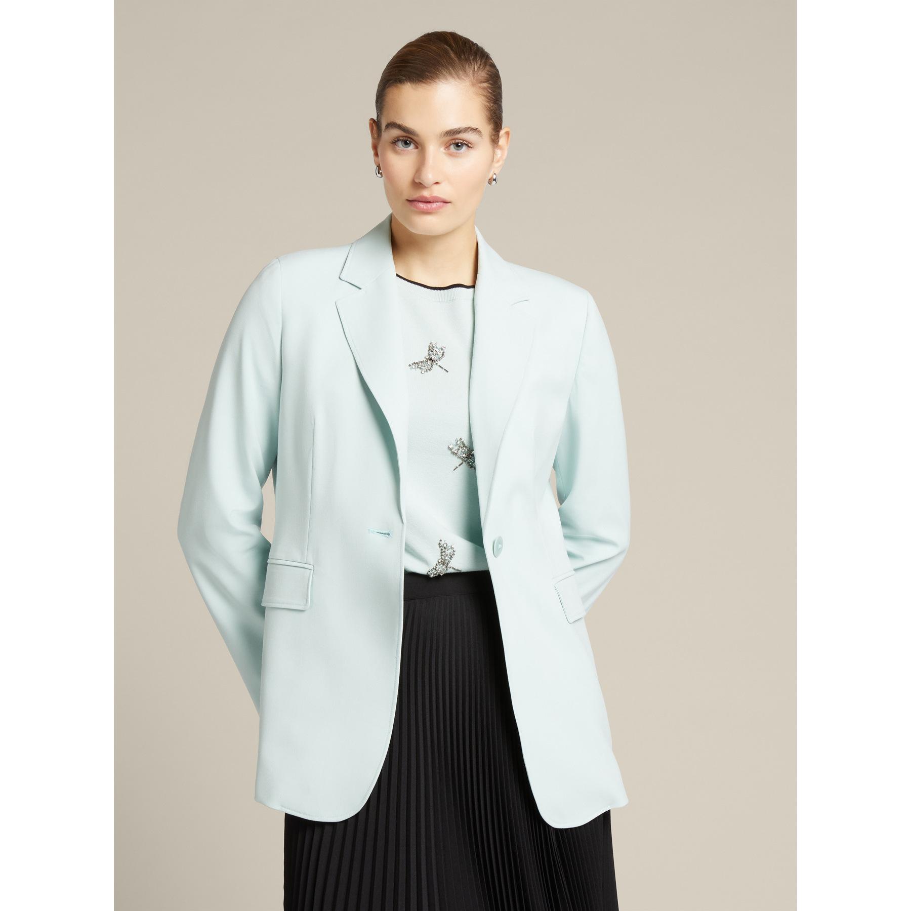 Elena Mirò - Blazer in tessuto fluido - Verde acqua