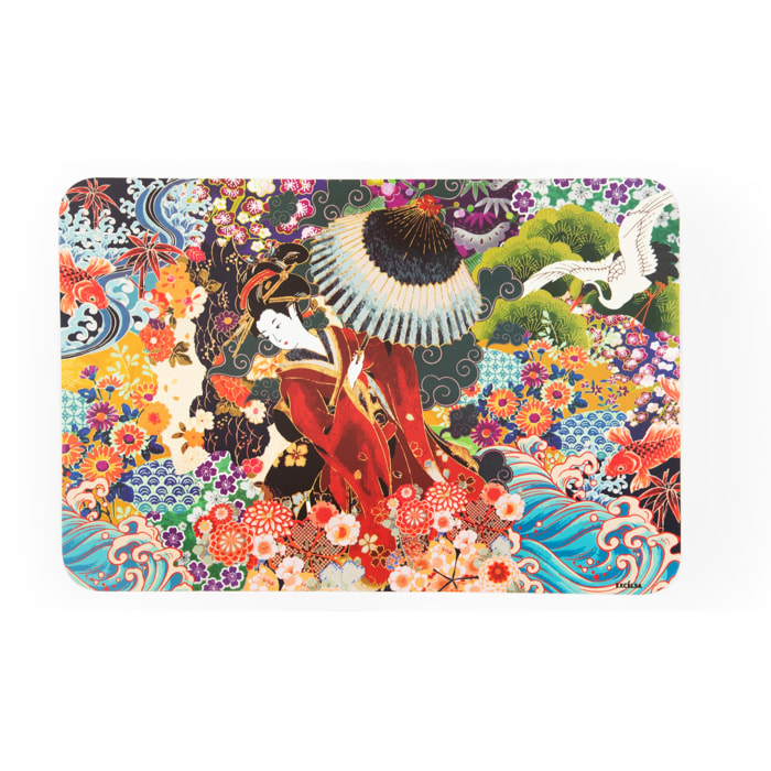Set de 6 sets de table rectangulaires Excelsa – Kimono, Polypropylène Multicolore