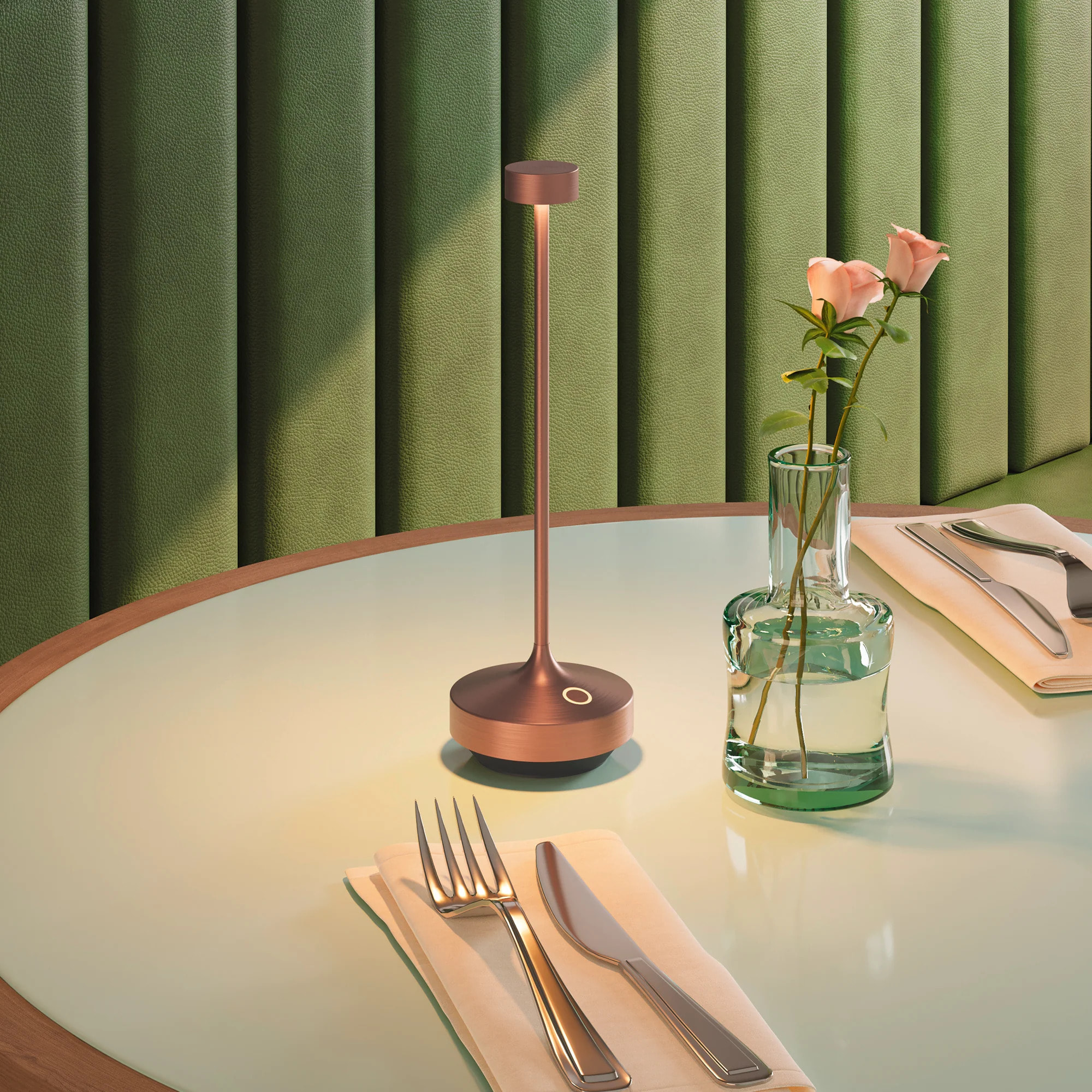 6 Lampe de table RUBY + Socle de charge