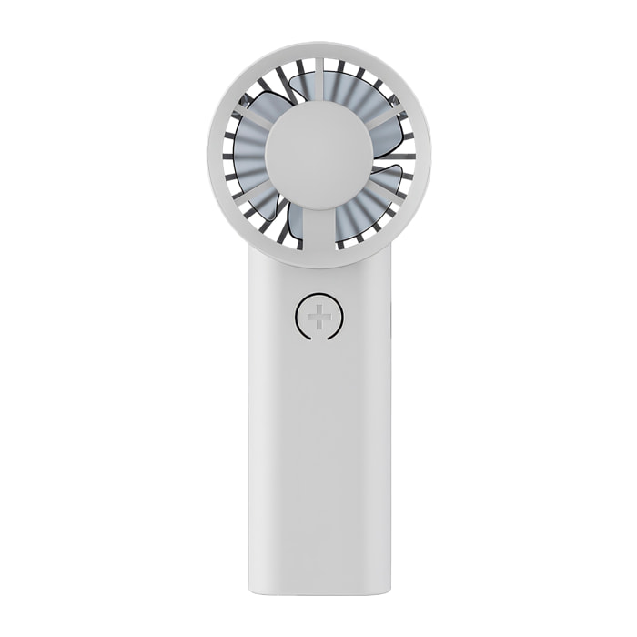Ventilador portátil JB3. 3 velocidades y batería recargable de 500mAh. Diseño ligero, compacto y ergonómico.