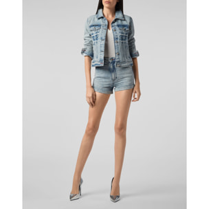 PHILIPP PLEIN Denim Shorts