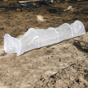 Well home invernadero estilo túnel 300x45x45cm con cubierta de material pe transparente