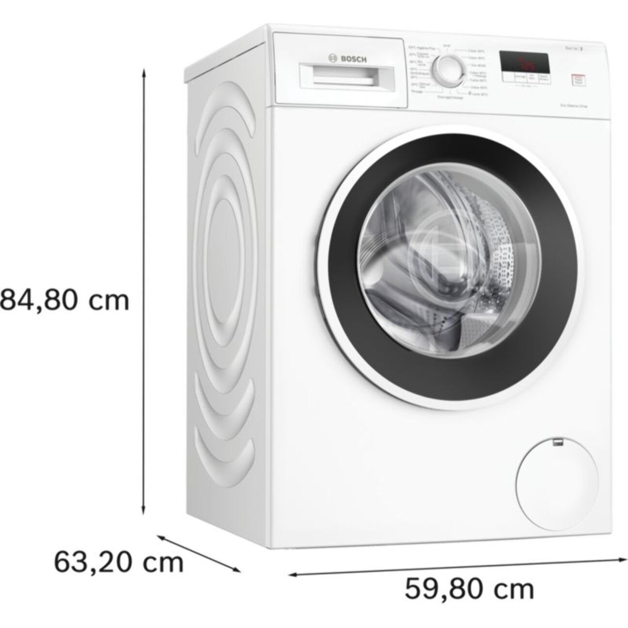 Lave linge hublot BOSCH WGE02203FR Série 2