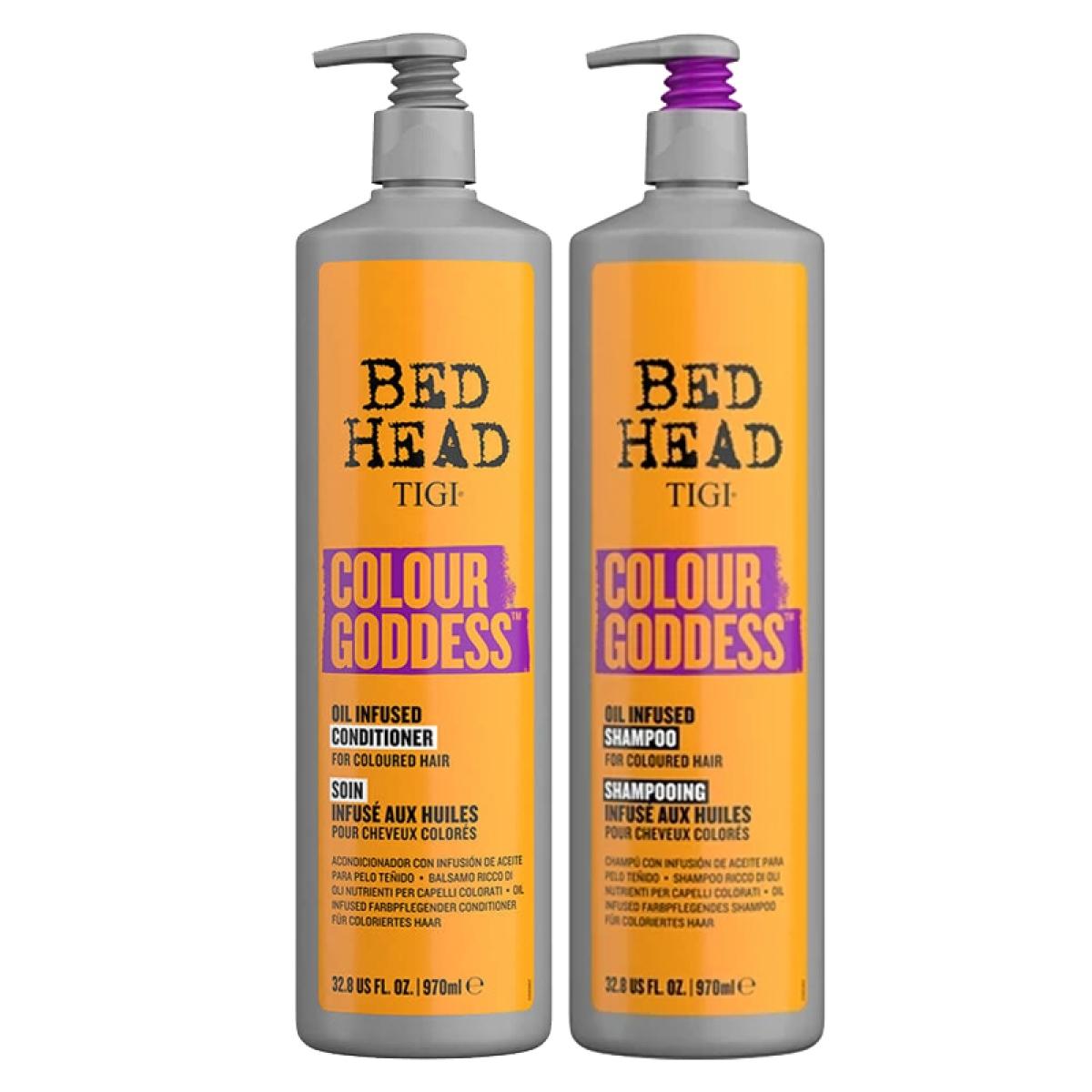 TIGI Kit Bed Head Ravviva Colore Colour Goddes Oil Infused Shampoo 970ml + Conditioner 970ml