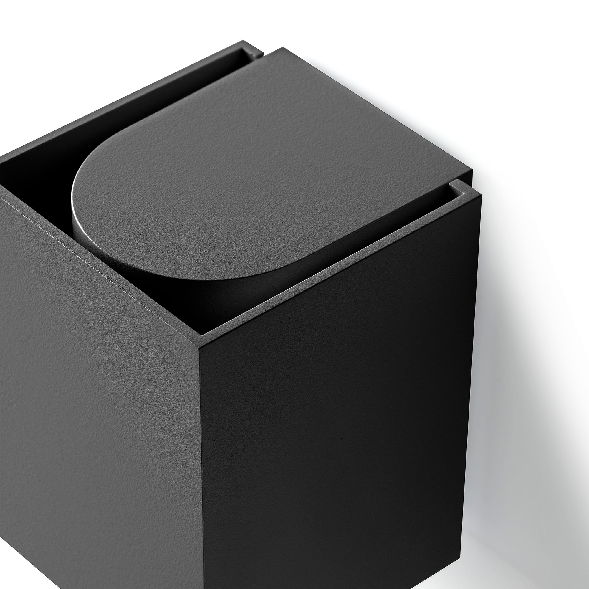 KOV 1L Lampada da parete piazza nero 2700K 34°