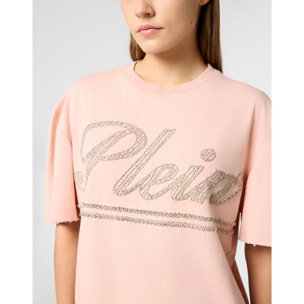 PHILIPP PLEIN Man Fit T-Shirt Strass Signature