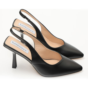 Dècolletè slingback in simil pelle