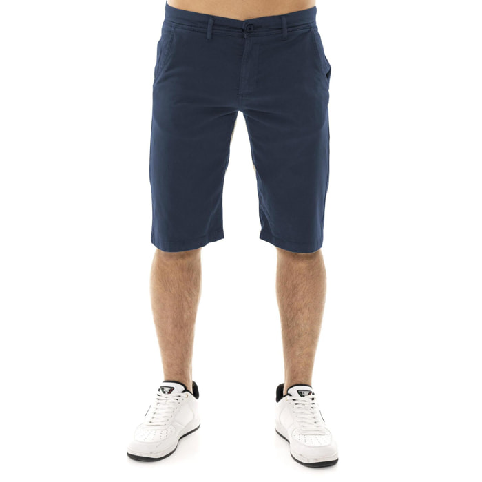 Bermudas chinas de hombre Leone Easy en sarga elástica