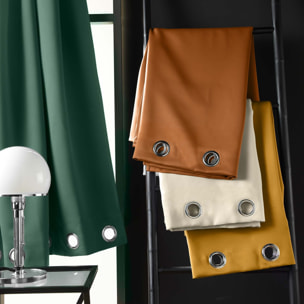 Rideau court obscurcissant 90 % adapté radiateur - Vert