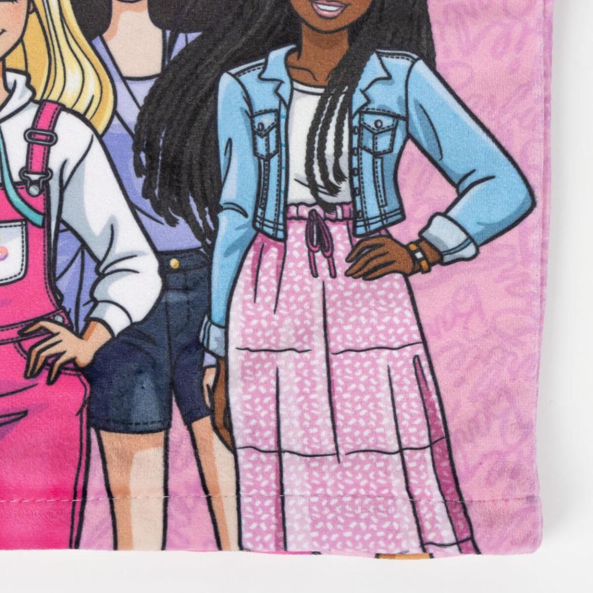 Conjunto gorro, guantes y tubo de cuello infantil "Barbie"