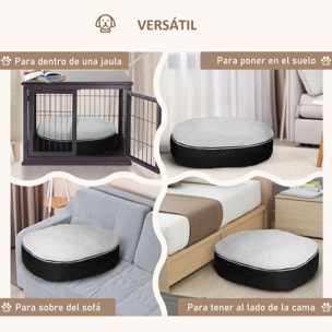 Cama para Perros Lavable con Funda Desenfundable Tela Oxford y Felpa 80x72x18 cm