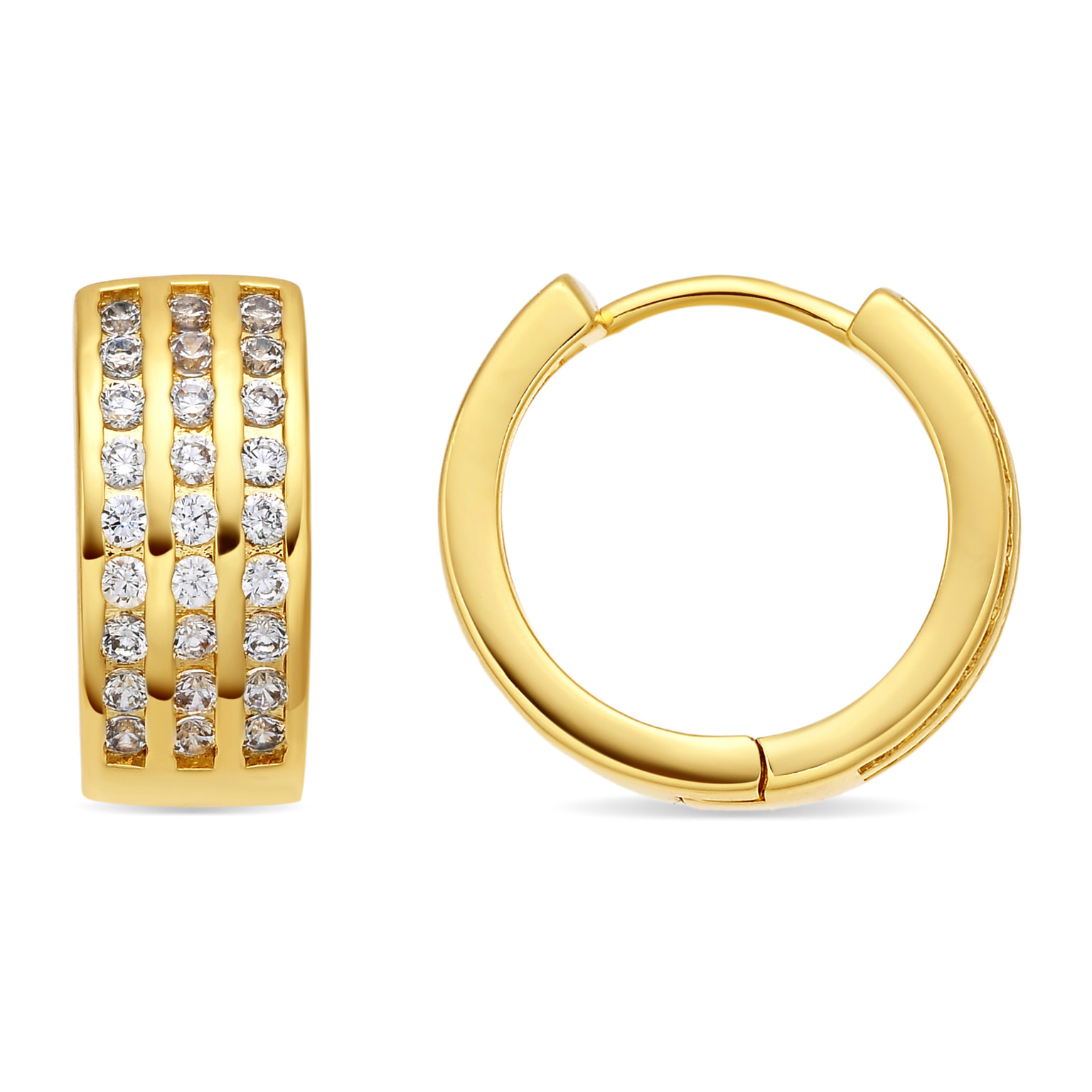 Pendientes Issly acabado oro amarillo 18k