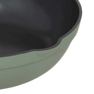 Sauteuse "Horizon" en fonte d'aluminium vert D28cm