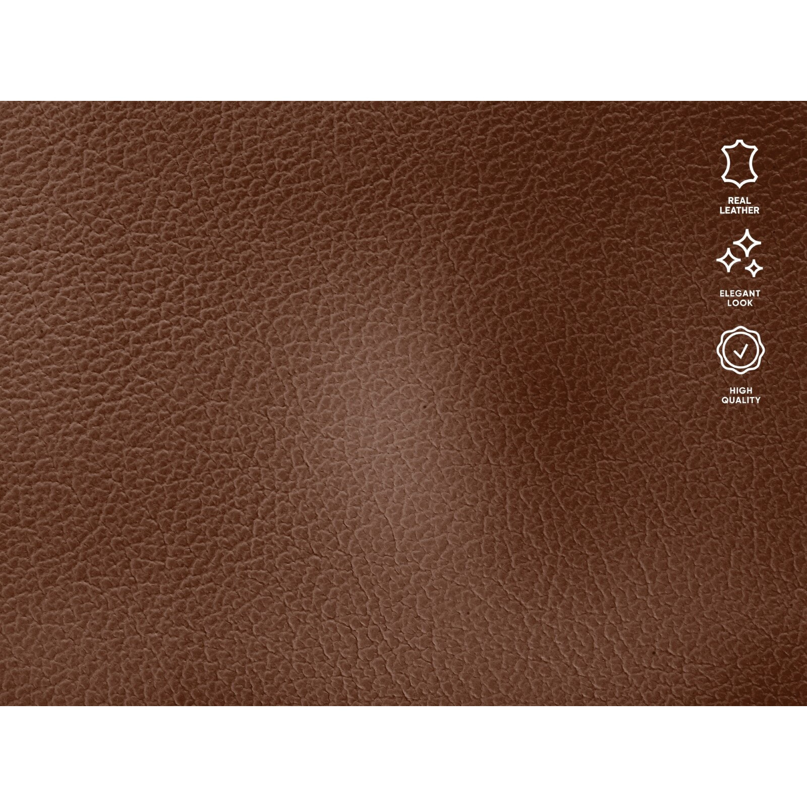 Canapé d'angle gauche convertible "Olivier" 5 places en cuir véritable marron