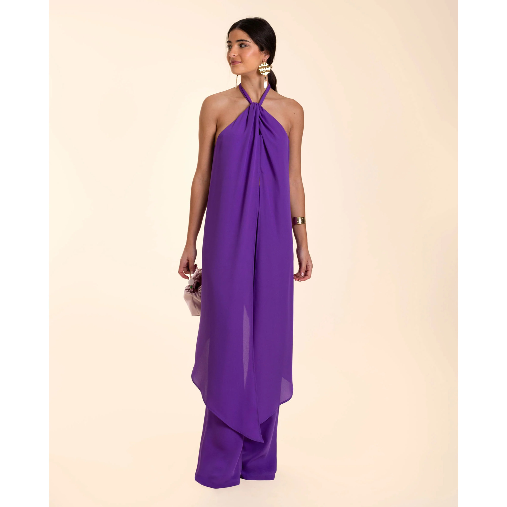 Blusa de mujer halter sin mangas
