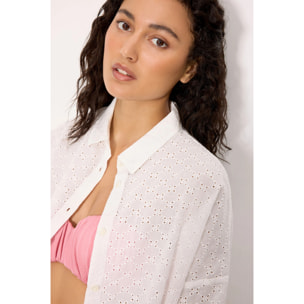 T-shirt a maniche lunghe Bianco