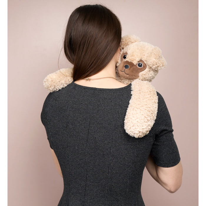 Peluche - JEUX 2 MOMES - Chien Câlin Lesté - Douce - Blanche