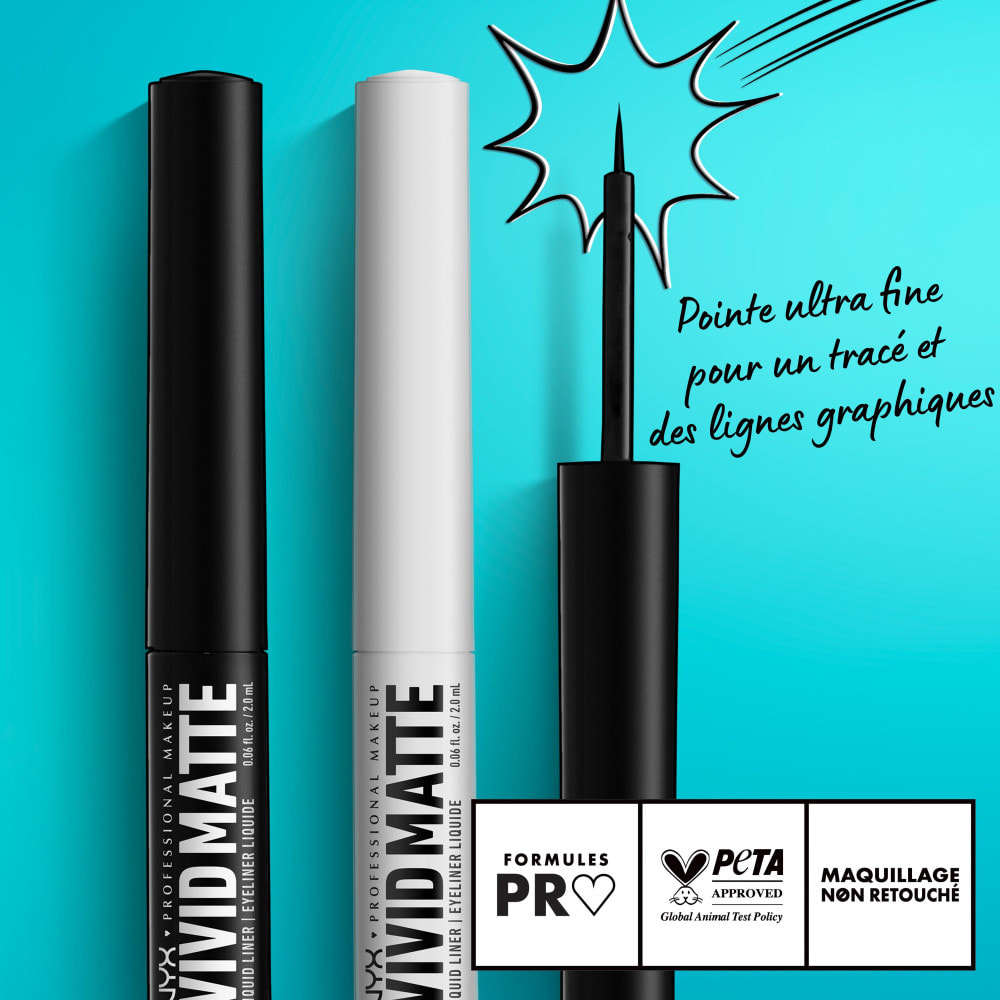 NYX Professional Makeup VIVID MATTE Eyeliner Noir