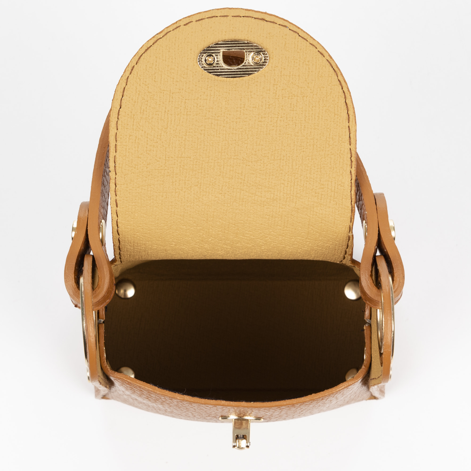 Alviano borsa a mano donna. Pelle autentica Dollaro.