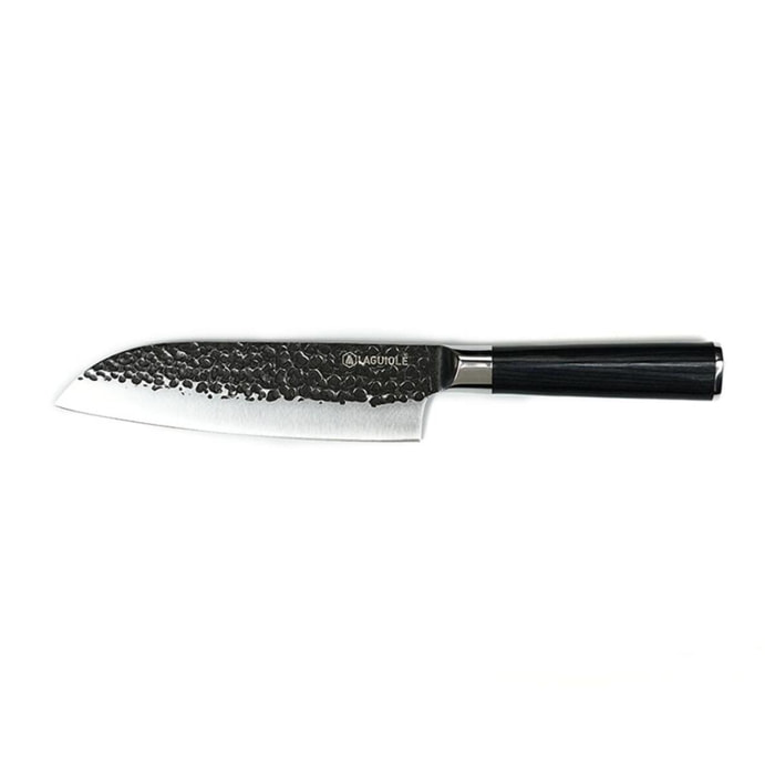 Couteau santoku noir   avec étui - "Sen"