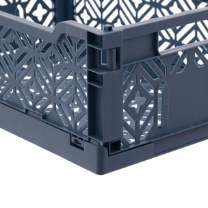 Cagette pliable Arry 30x20cm bleu