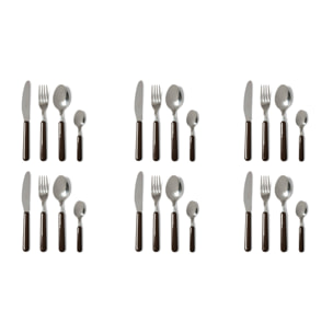 Service 24 couverts Excelsa – Fashion, Acier Noir