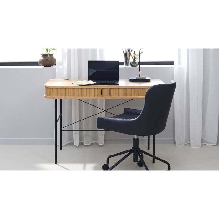 Bureau bois naturel alba 120x60cm