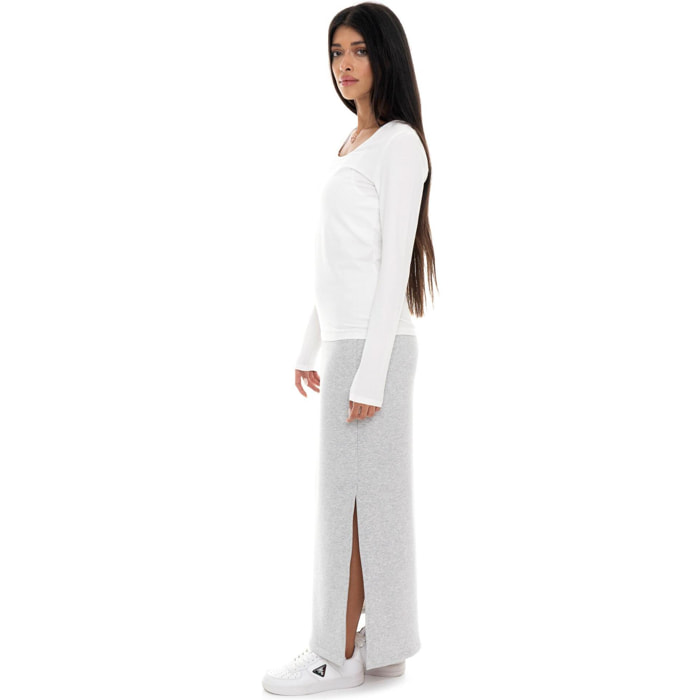 Camiseta de manga larga para mujer con placa Leone 1947 Never Without