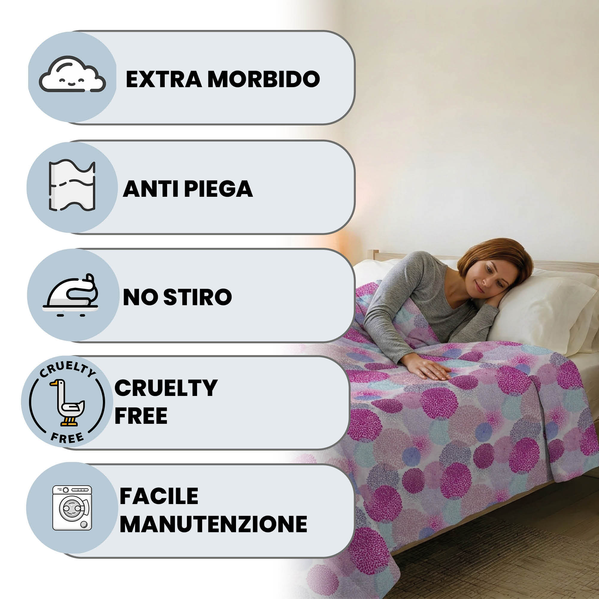 TRAPUNTINO ESTIVO BASIC, 100gr - Made in Italy - PIAZZA E MEZZA