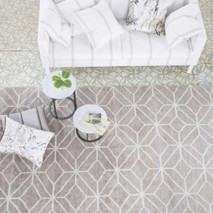 Tapis salon et chambre fait main en laine motif scandinave LUTA