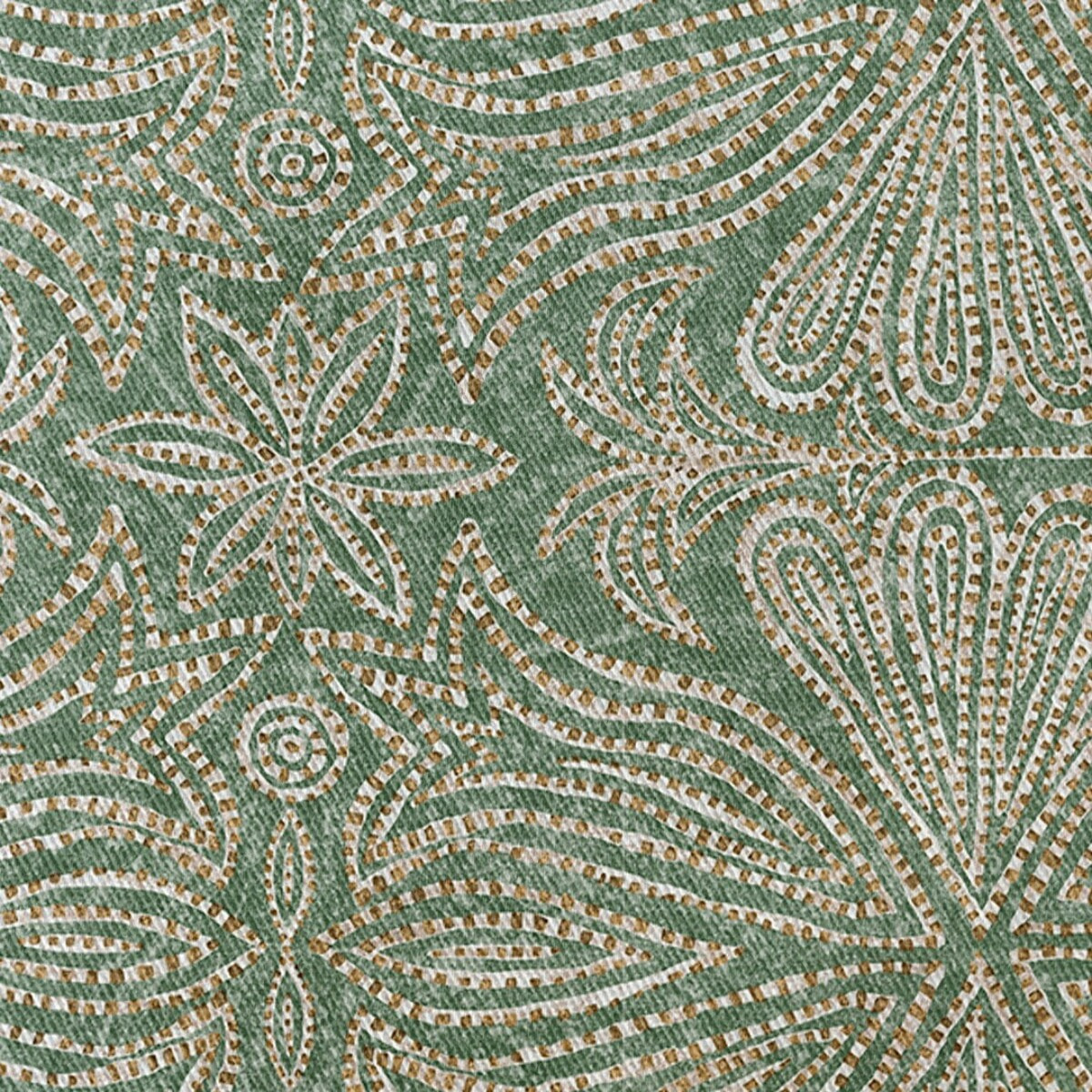 Mantel estampado antimanchas NIKOL VERDE