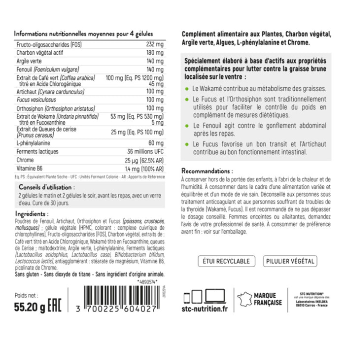 STC NUTRITION - Pack Perte de Graisse Accélérée - Complément alimentaire - Drainaxyl® 500 Thé Pêche + Hydroxyblast® + Taille Abdos Ventre Plat + - Elimination & Drainage - Brûle graisses extra-fort - Programme 2 mois