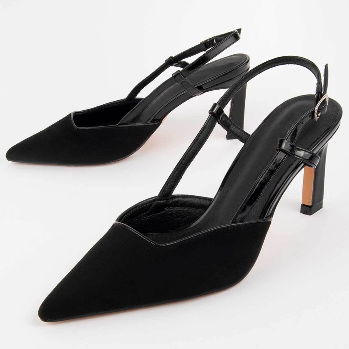 Zapato De Tacón - Negro - Altura: 6 Cm
