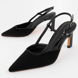 Zapato De Tacón - Negro - Altura: 6 Cm