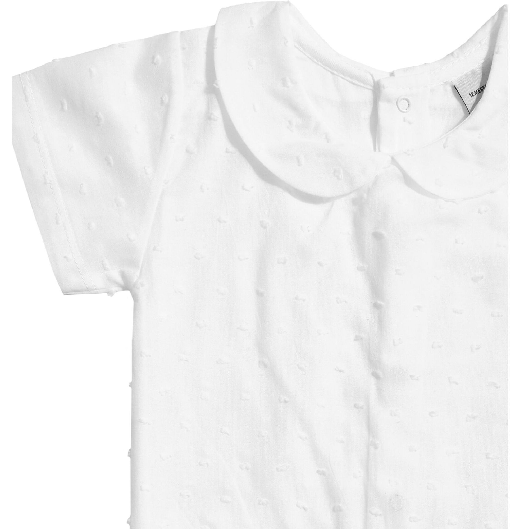 Body bebé manga corta plumetti cuello