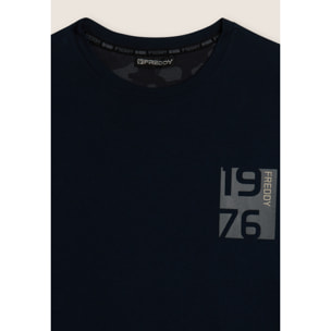 T-shirt manica lunga con stampa 1976