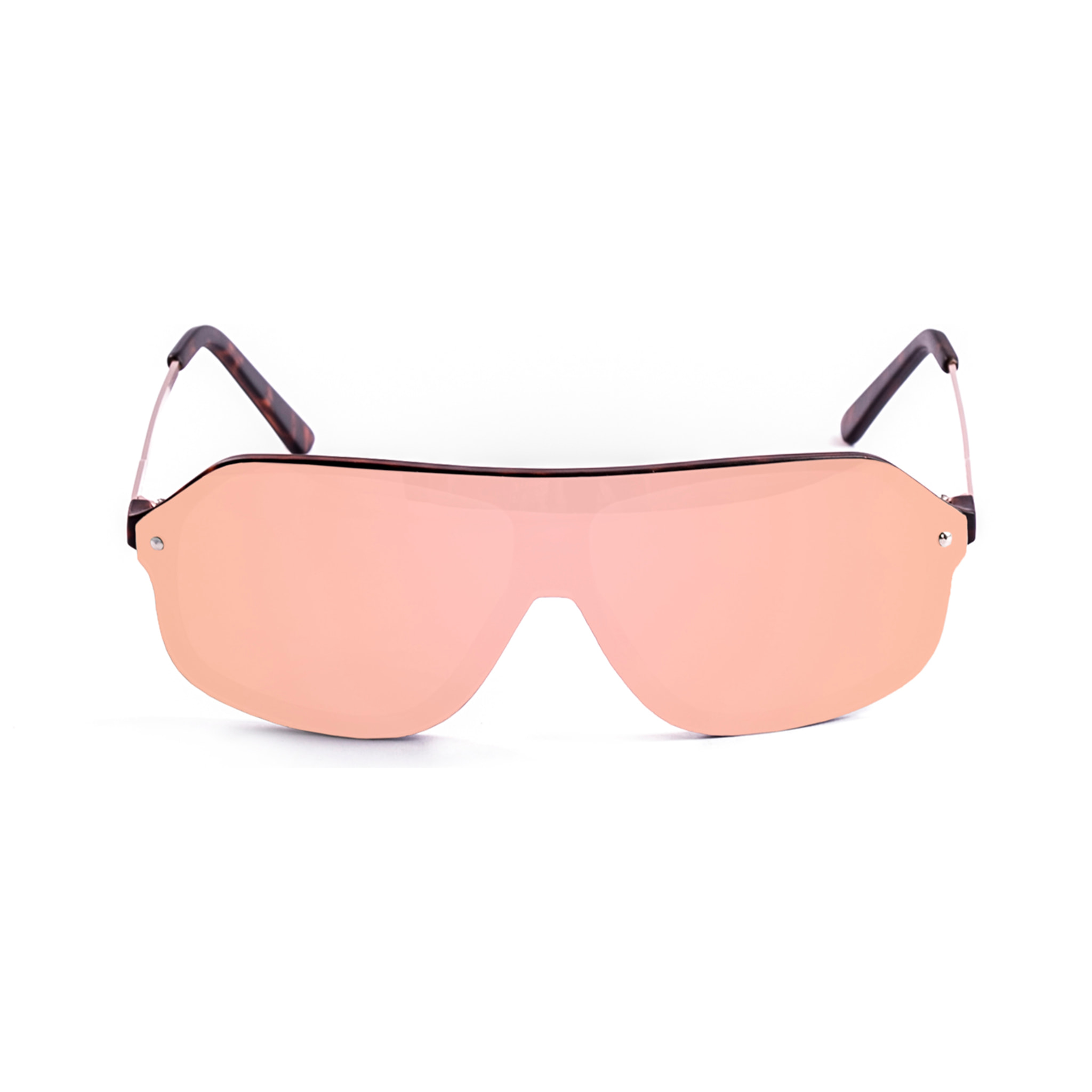Occhiali da sole OCEAN BAY - montatura tartarugata opaca marrone con lenti piatte rosa