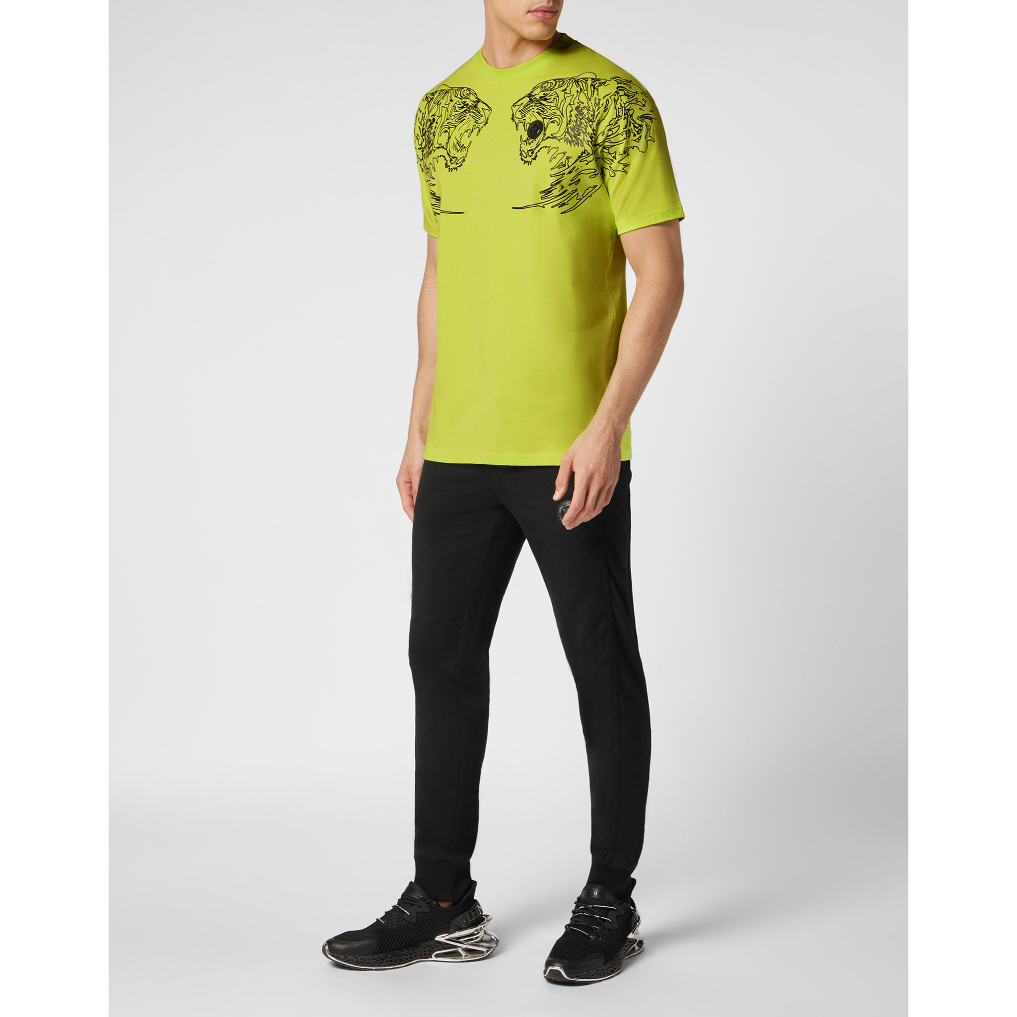 PLEIN SPORT Camiseta Cuello Redondo TIGER
