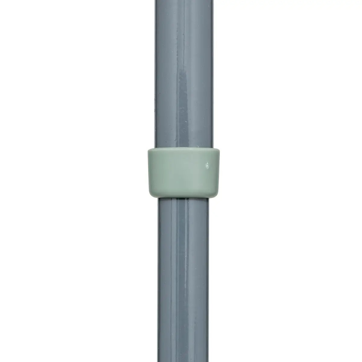 Balai antichoc télescopique en caoutchouc gris H125cm