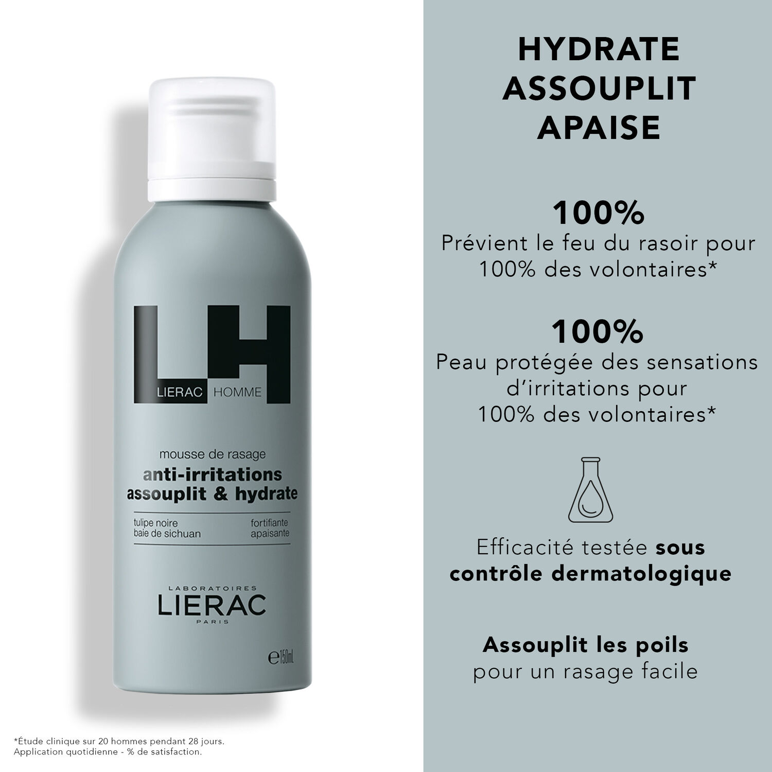 Lierac Homme - Mousse de Rasage Confort 150 ml
