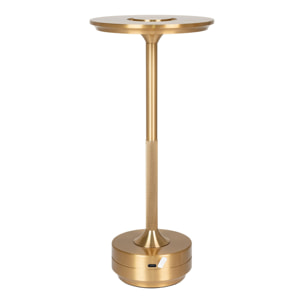 Lampada da tavolo Lyneham ricaricabile in alluminio ottone