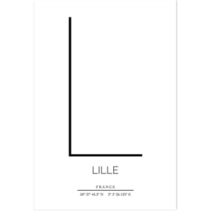 Poster l lille Affiche seule
