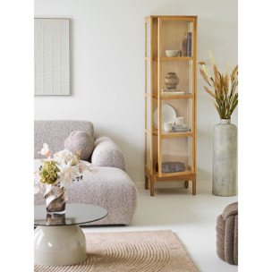 Vaso decorativo in metallo beige anticato Vikasa Home ø24x78,5 cm