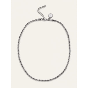 Collar Big Cord Acero