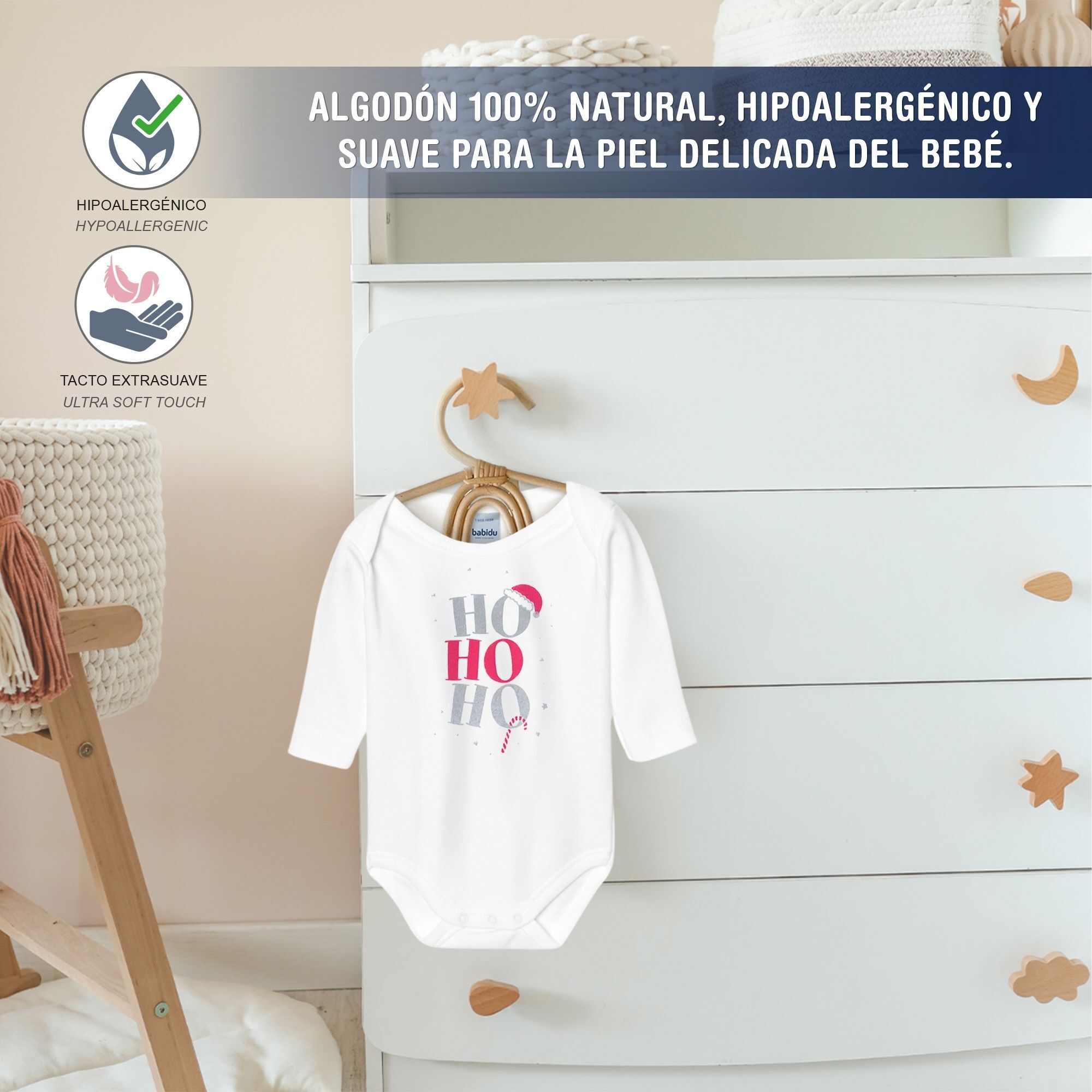 Body Estampado Frase H Blanco Talla 1