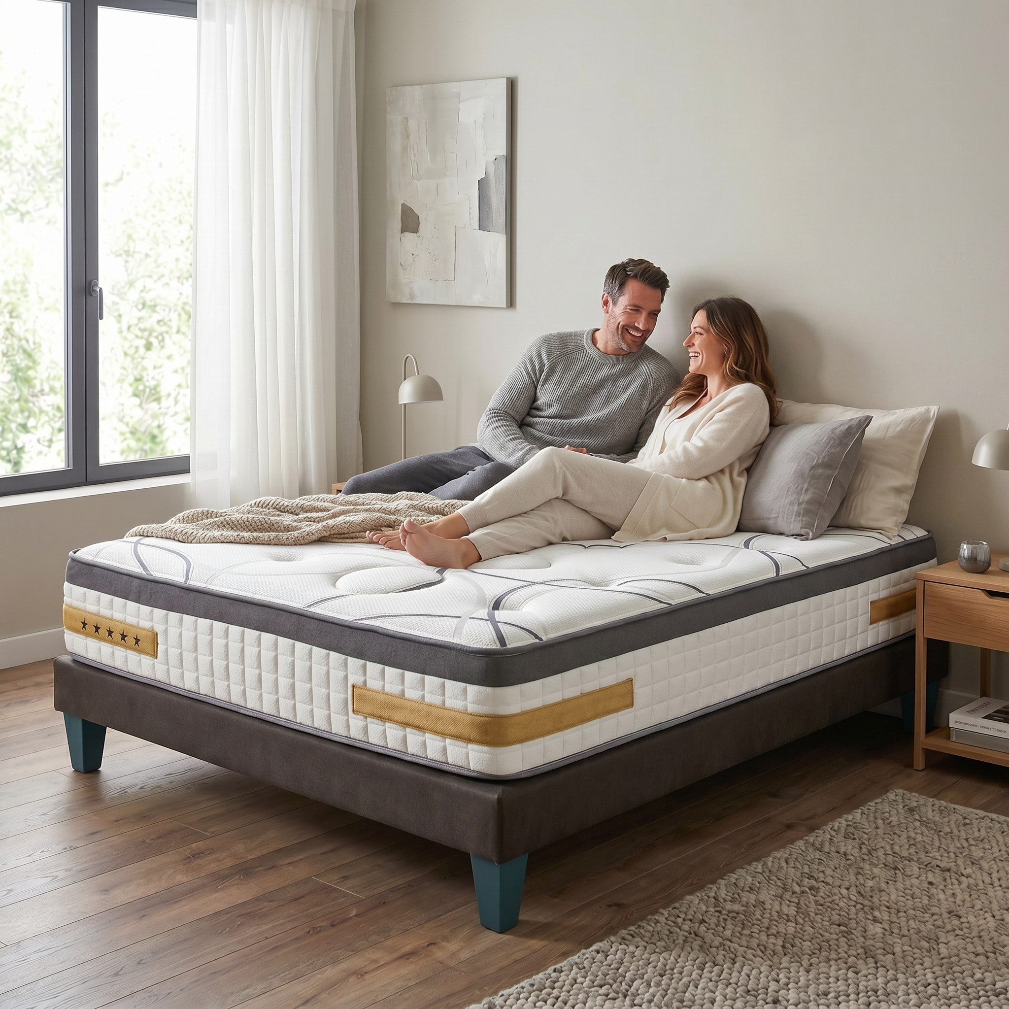 Matelas Copenhague, Soutien Ferme, 24 cm, Mémoire de Forme & mousse Supersoft